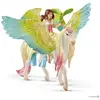 Image de Figurines - Fée Surah Avec Un Pégase Scintillant Multicolore