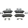 Image de FERODO FDB5108 Jeu de plaquettes de frein PREMIER ECO FRICTION préparé pour l'indicateur d'usure, avec vis d'étrier de frein, avec accessoires