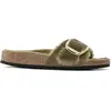 Image de Sandales femme Birkenstock Madrid Big Buckle Shearling Oiled Leather Vert 42 1023213