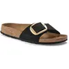 Image de Mules cuir nubuck femme Birkenstock Madrid Noir 38 1023342