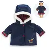 Image de Manteau Corolle En Fêtes Pour Poupon 30 Cm Bleu