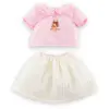 Image de T-shirt & Jupe petit Explorateur Pour Poupon 30 Cm Rose