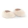 Image de Chaussons Moumoute Pour Poupon 30 Cm Ecru