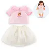 Image de T-shirt & Jupe Petit Explorateur Pour Poupon 36 Cm Multicolore