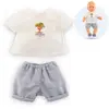 Image de T-shirt & Short Petit Explorateur Pour Poupon 36 Cm Multicolore