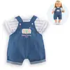 Image de Combishort & T-shirt Petit Explorateur Pour Poupon 36 Cm Multicolore