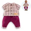 Image de Chemise À Carreaux & Pantalon Petit Explorateur Pour Poupon 36 Cm Multicolore