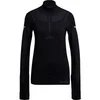 Image de Sweatshirt femme adidas Primeknit Running Mid-Layer Noir L H13228