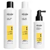 Image de SYSTÈME 1   Kit - Traitement pour cheveux naturels légèrement clairsemés 3 unités