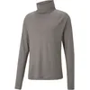 Image de Puma Cloudspun High Neck Longsleeve Haut Manches Longues Hommes-Gris, Taille M