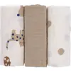 Image de Lot De 3 Langes Little Mateys Bleu Roi (60 X 60 Cm) Multicolore