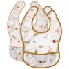 Image de Lot De 2 Bavoirs À Poche Little Mateys Orange Epicée Multicolore