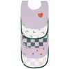 Image de Lot De 5 Bavoirs En Éponge Imperméable Rose