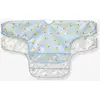 Image de Lot de 2 bavoirs manches longues L  SSIG bleu glacier