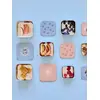 Image de Lot de 3 boîtes à goûter en inox LÄSSIG bleu