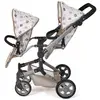 Image de Poussette De Poupée Linus Duo Beige Avec Oursons Beige