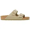 Image de Claquettes Birkenstock Arizona Birko-Flor Vert 41 Étroit 1027697