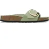Image de Sandales femme Birkenstock Madrid Big Buckle Natural Leather Patent Vert 36 1028609