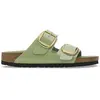 Image de Sandales femme Birkenstock Arizona Big Buckle Natural Leather Patent Vert 39 Étroit 1028613