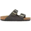 Image de Sandales en cuir suédé femme Birkenstock Arizona Noir 41 Étroit 1030312