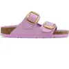 Image de Sandales en cuir verni naturel femme Birkenstock Arizona Violet 37 Étroit 1030375