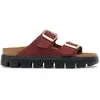 Image de Sandales en cuir suédé à plateforme femme Papillio Arizona Rouge 43 Étroit 1030581