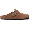 Image de Sandales en cuir suédé Birkenstock Boston Marron 40 1030814