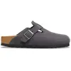 Image de Sabots suède Birkenstock Boston Marron 40 Étroit 1031678