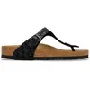 Image de Sandales cuir femme Birkenstock Gizeh Noir 40 Étroit 1032082