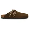 Image de Sabots cuir femme Birkenstock Blair Marron 37 Étroit 1032983