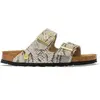 Image de Sandales cuir femme Birkenstock Arizona Gris 37 Étroit 1033065