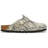 Image de Sabots cuir femme Birkenstock Boston Gris 38 Étroit 1033086