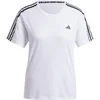 Image de T-shirt femme adidas Own the Run 3-Stripes Blanc S IQ3876