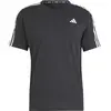 Image de Maillot adidas Own the Run 3 Stripes Noir S IQ3834