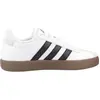 Image de Basket Garçon Cuir Style Court Lacets Blanc White