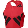 Image de adidas Road To Records Crop Top Débardeur Tank Top Femmes-Rouge,Noir, Taille L