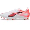 Image de Chaussures de football Puma Ultra 5 Match FG/AG Blanc 44 108166-01