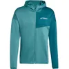 Image de adidas Terrex XPR Light Fleece Veste running Hommes - turquoise, vert, Taille S