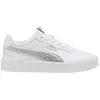 Image de Baskets Basses À Lacets Blanc Argent