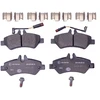 Image de HELLA 8DB 355 005-351 Jeu de plaquettes de frein contact de signal d'usure inclus, avec vis d'étrier de frein, avec accessoires