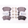 Image de HELLA 8DB 355 005-551 Jeu de plaquettes de frein préparé pour l'indicateur d'usure, avec vis d'étrier de frein, avec accessoires