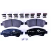 Image de HELLA 8DB 355 011-071 Jeu de plaquettes de frein non préparé pour l'indicateur d'usure, avec vis d'étrier de frein, avec accessoires