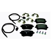 Image de HELLA 8DB 355 011-641 Jeu de plaquettes de frein contact de signal d'usure inclus, avec vis d'étrier de frein, avec accessoires