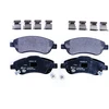 Image de HELLA 8DB 355 013-611 Jeu de plaquettes de frein avec indicateur d'usure, avec vis d'étrier de frein, avec accessoires