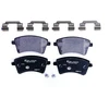 Image de HELLA 8DB 355 013-961 Jeu de plaquettes de frein non préparé pour l'indicateur d'usure, avec vis d'étrier de frein, avec accessoires