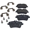 Image de HELLA 8DB 355 018-331 Jeu de plaquettes de frein préparé pour l'indicateur d'usure, avec vis d'étrier de frein, avec accessoires