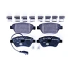 Image de HELLA 8DB 355 018-821 Jeu de plaquettes de frein avec contact du palpeur d'usure intégré, avec vis d'étrier de frein, avec accessoires