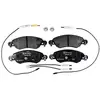 Image de HELLA 8DB 355 019-431 Jeu de plaquettes de frein contact de signal d'usure inclus, avec vis d'étrier de frein, avec accessoires