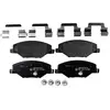 Image de HELLA 8DB 355 020-521 Jeu de plaquettes de frein non préparé pour l'indicateur d'usure, avec vis d'étrier de frein, avec accessoires