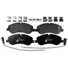 Image de HELLA 8DB 355 020-691 Jeu de plaquettes de frein contact de signal d'usure inclus, avec vis d'étrier de frein, avec accessoires
